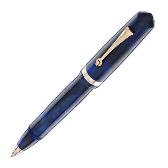 OMAS Studio Rollerball Pen in Azzurro Diamante with Rose Gold Trim