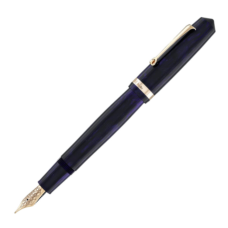 OMAS Studio Fountain Pen in Ametista Profondo with Rose Gold Trim