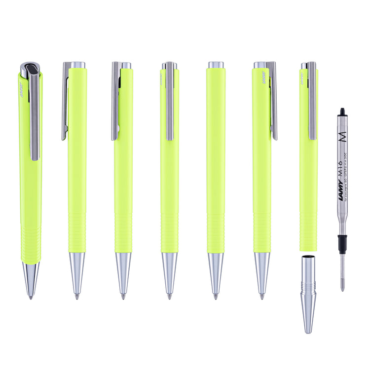 Lamy Logo M+ Ballpoint Pen in Neon Yellow