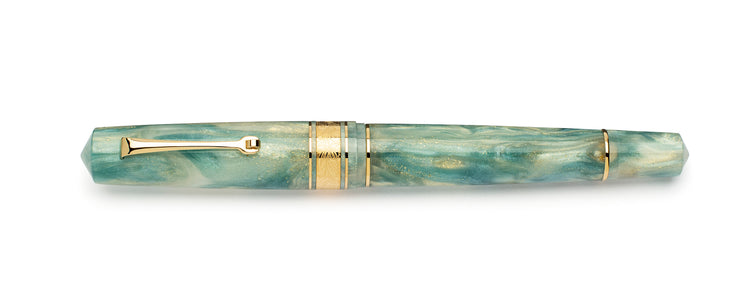 Leonardo Momento Zero Grande 2.0 Fountain Pen in Ortensia, Gold Trim No. 6 Size Nib