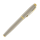 Parker IM Rollerball Pen in Brushed Metal with Gold Trim