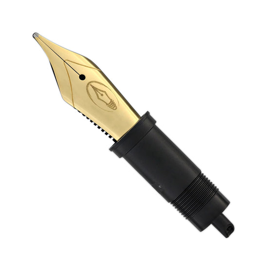 Edison #6 Replacement Nib - Gold Color Steel Nib - 1.1mm Italic