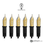 Edison #6 Replacement Nib - Two Tone Color Steel nib Fountain Pen Replacement Nib