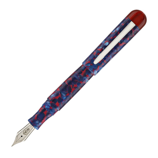 Edison Comet Fountain Pen in Cobalt Magma