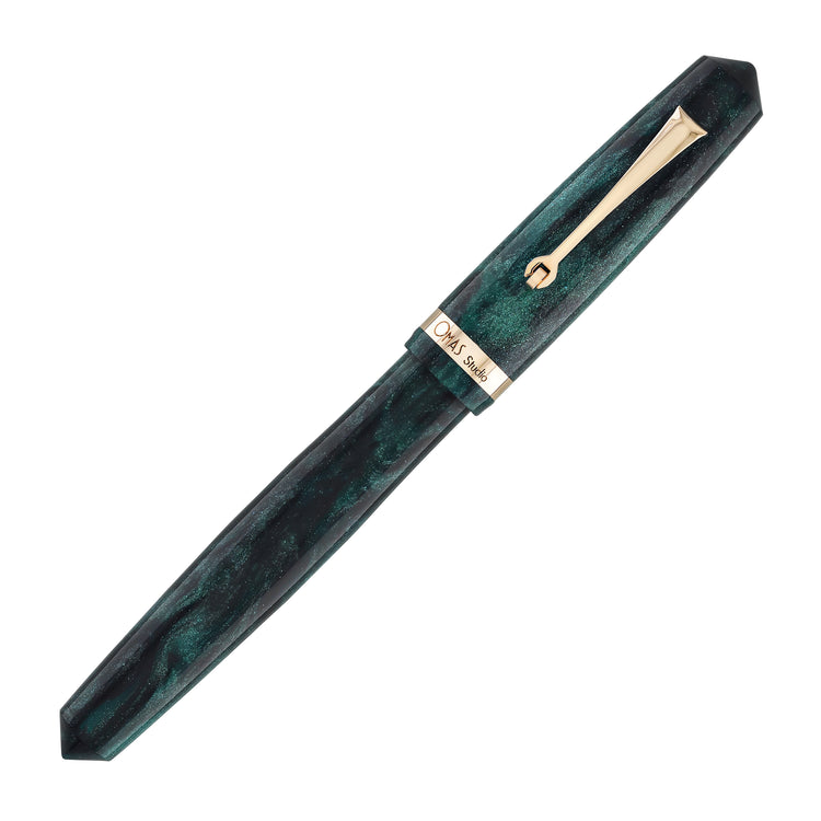 OMAS Studio Fountain Pen in Smeraldo Elegante with Rose Gold Trim
