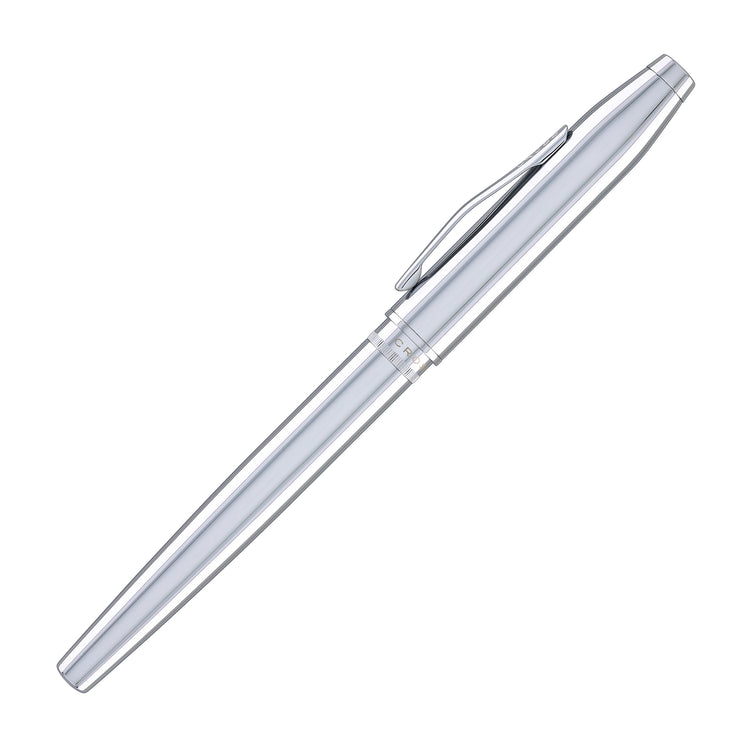Cross Foundry Fountain Pen in Polished Chrome with Polished Chrome Appointments - Medium Nib