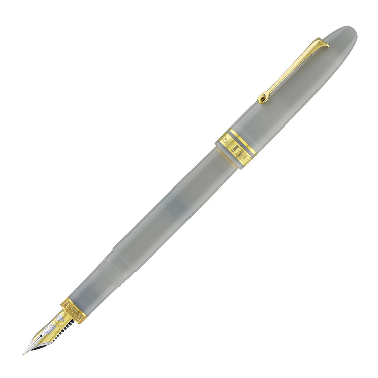 Omas Ogiva Fountain Pen in Grigio with Gold Trim - 14K Gold