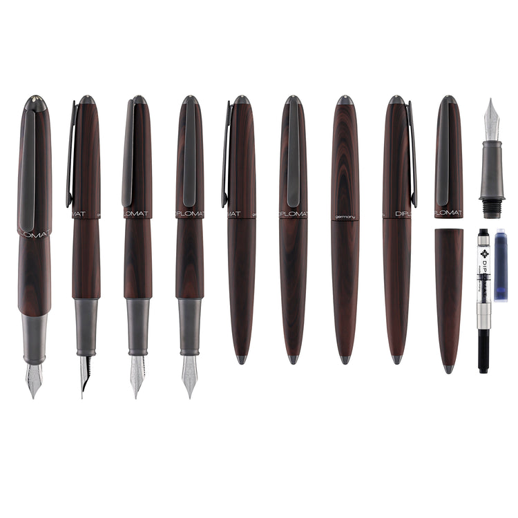 Diplomat Aero Fountain Pen in Black Forest