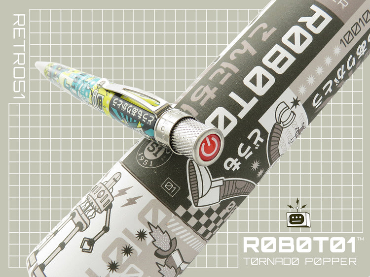 Retro 51 Tornado Popper Rollerball in Roboto1™ - Limited Edition