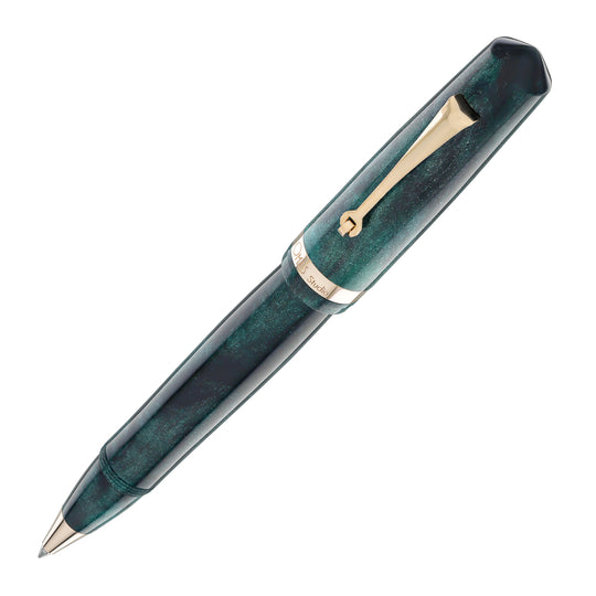 OMAS Studio Rollerball Pen in Smeraldo Elegante with Rose Gold Trim