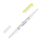 Zebra Mildliner Dual-Tip Highlighter in Sherbet Yellow