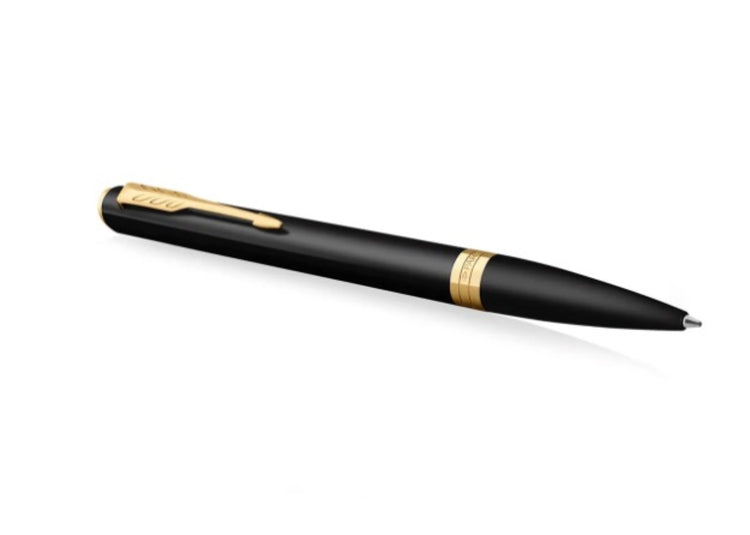 Parker Meridian Ballpoint Pen in Matte Black with Gold Trim
