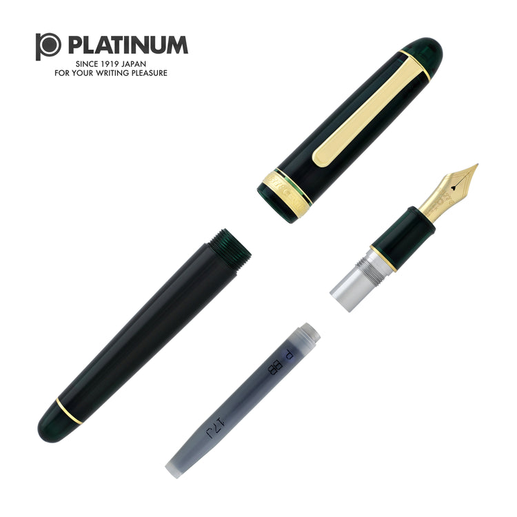 Platinum 3776 Century Fountain Pen in Laurel Green - 14K Gold