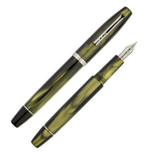 Scribo Flow Fountain Pen in Evoluzione with Ruthenium Trim