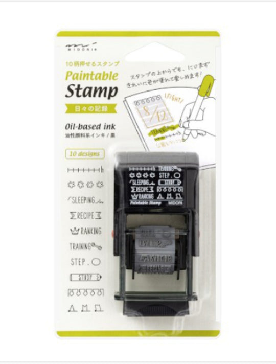 Midori Paintable Stamp in Daily Life Record