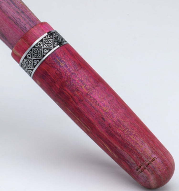 Conklin 1898 Stabilized Wood Rollerball Pen in Matte Purple with Chrome Trim - Limited Edition