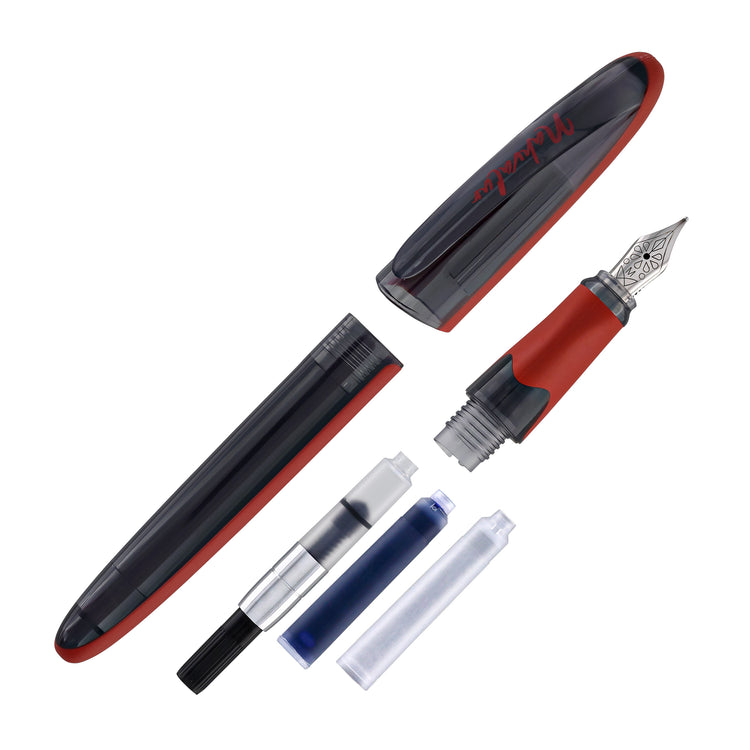 Nahvalur Triad Fountain Pen in Crimson
