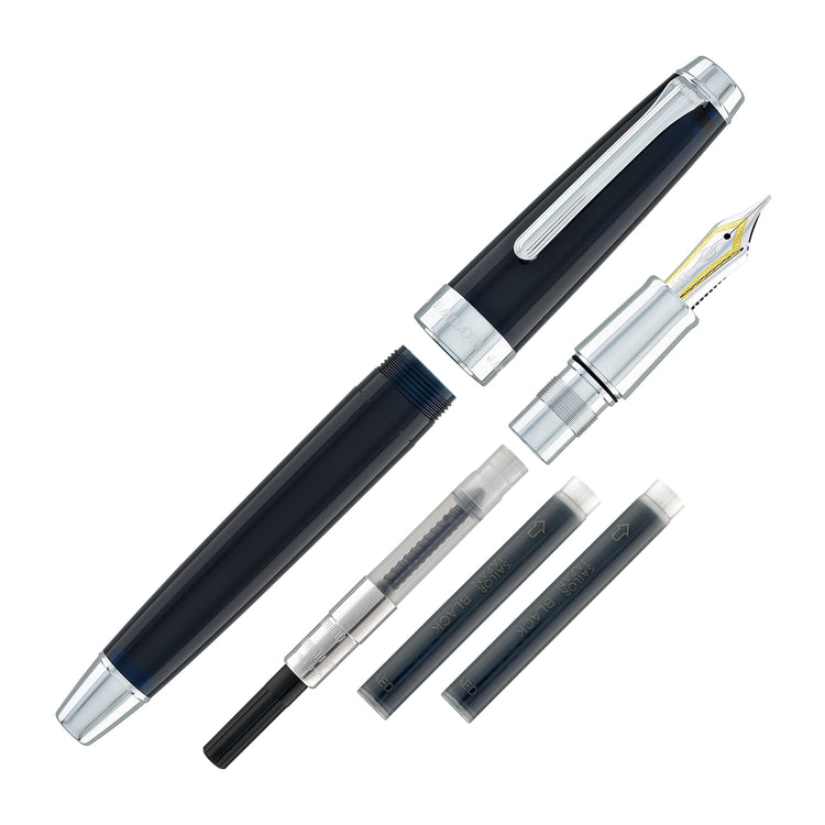 Sailor Professional Gear Anchor Fountain Pen in Blue Dawn - 21K Gold Nib