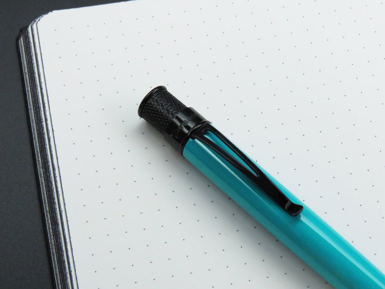 Retro 51 Tornado Stealth Lacquer Rollerball Pen in Deep Aqua