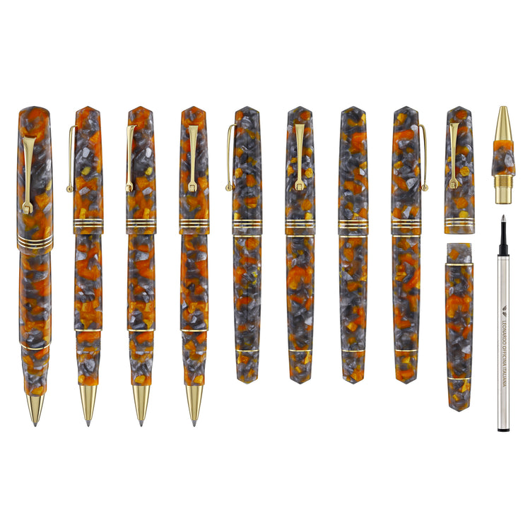 Leonardo Momento Zero Rollerball Pen in Lava e Cenere