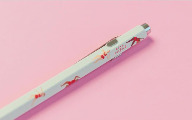 Caran d'Ache 849 Nina Cosford Ballpoint Pen in Light Cream