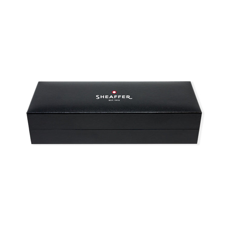 Sheaffer Icon Ballpoint Pen in Matte Black Lacquer with Red PVD Trim