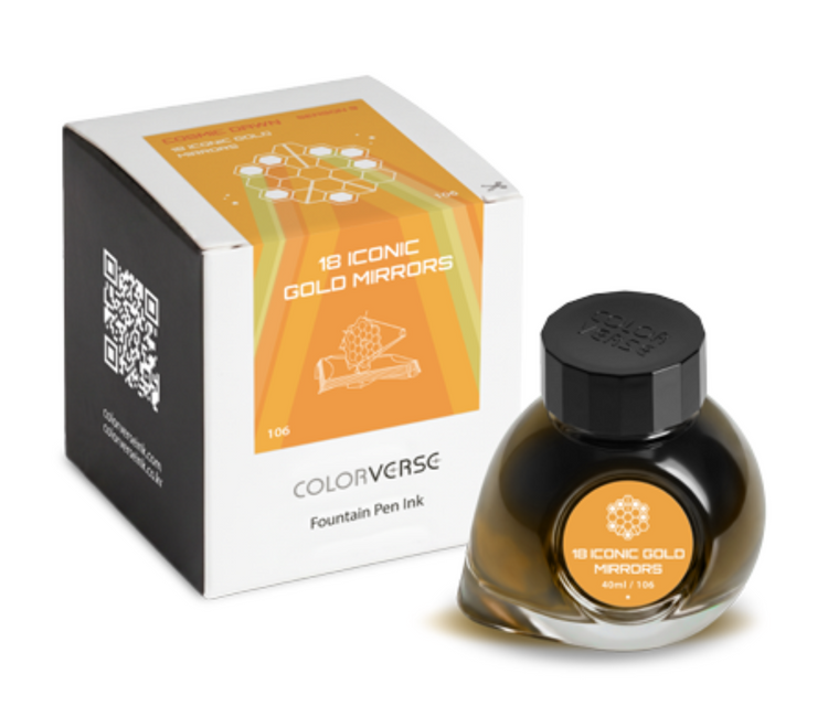 Colorverse Season 9 Cosmic Dawn Bottled Ink in 18 Iconic Gold Mirrors - 40mL