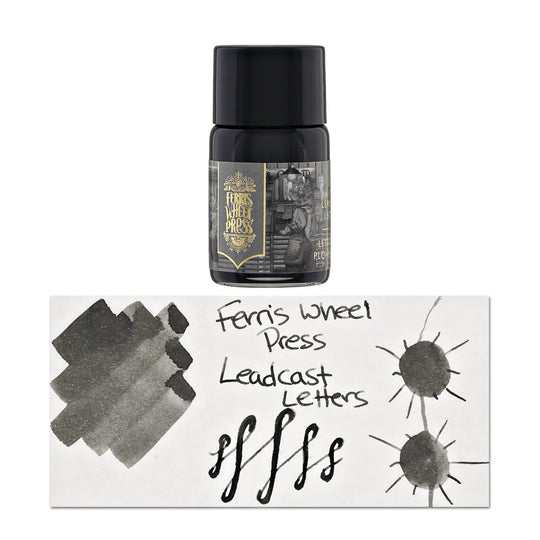 Ferris Wheel Press Bottled Ink Pot in Leadcast Letters - 10mL