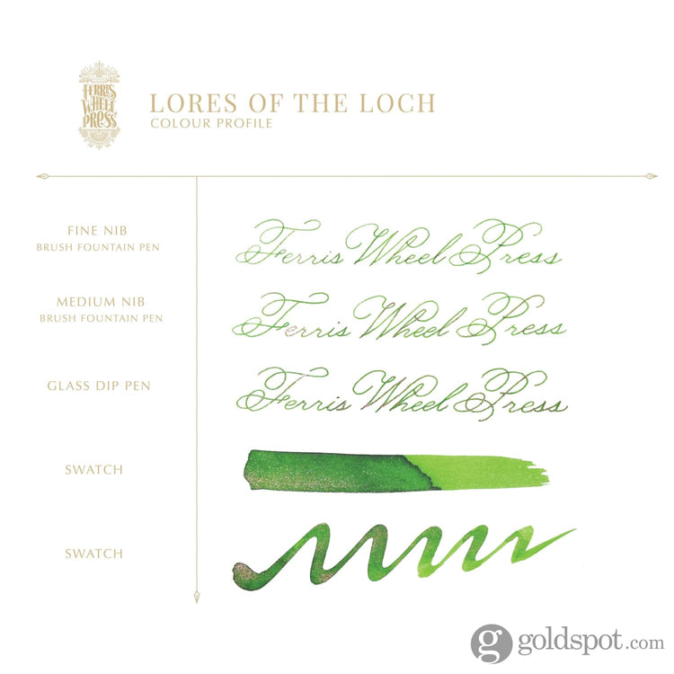 Ferris Wheel Press Bottled Ink Pot in Lores of the Loch 10 mL Bottled Ink