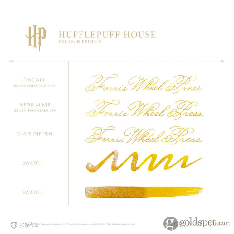 Ferris Wheel Press x Harry Potter Themed Carousel Fountain Pen & Ink Set in Hufflepuff Pen and Pencil Sets
