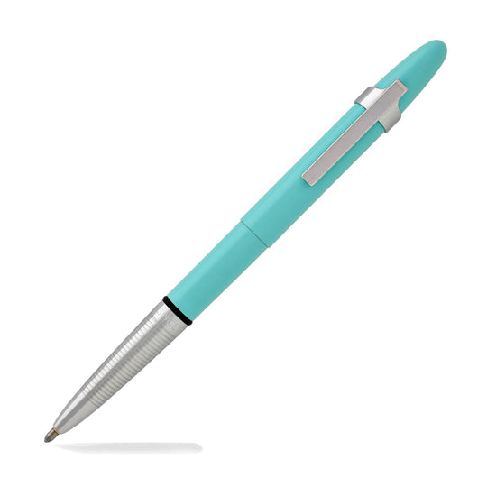 Fisher Space Pen Bullet Ballpoint Pen with Chrome Clip in Tahitian Blue