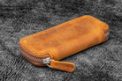 Galen Leather 2 Pen Case for Kaweco - Pocket Pen in Crazy Horse Brown Pen Cases