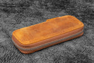 Galen Leather 2 Pen Case for Kaweco - Pocket Pen in Crazy Horse Brown Pen Cases