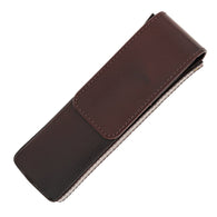 Girologio Double Magnetic Closure Pen Case in Oxblood