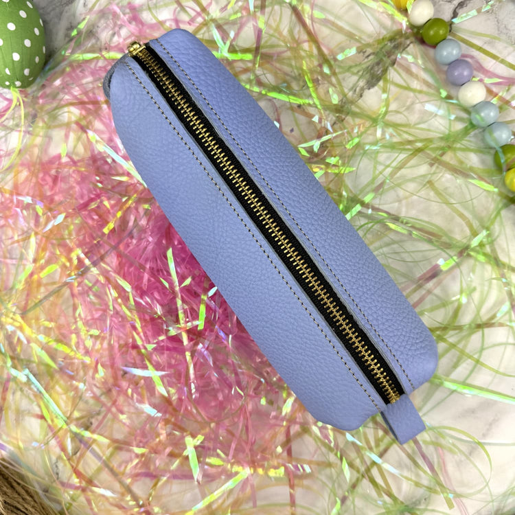 Girologio Zipper Pouch in Periwinkle Mist Pen Cases