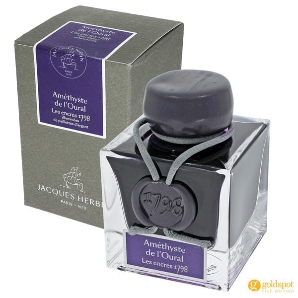 J Herbin 1798 Amethyste de l'Oural fountain pen ink bottle