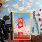 Itoya Profolio Oasis National Parks Lined Notebook in Golden Gate - A5 Notebooks Journals