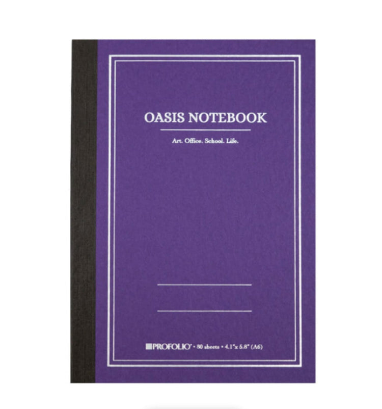 Itoya ProFolio Oasis Small Notebook in Purple - A6 Notebooks Journals