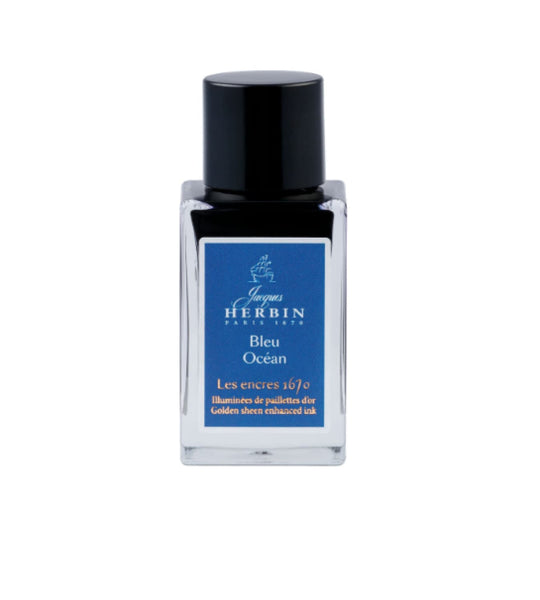 J. Herbin 1670 Anniversary Bottled Ink in Bleu Ocean - 15 mL
