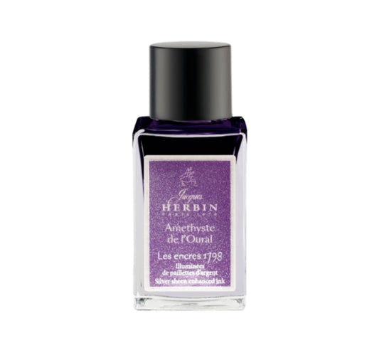 J. Herbin 1798 Bottled Fountain Pen Ink in Amethyste de L'Oural - 15 mL
