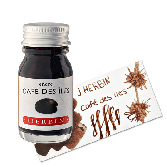 J. Herbin Café des îles (Island Coffee) Bottled Fountain Pen Ink