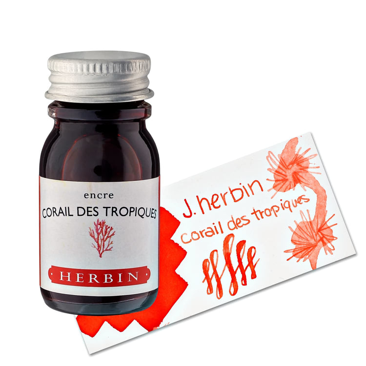 J. Herbin Bottled Ink in Corail des Tropiques (Tropical Coral) Bottled Ink