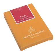 J. Herbin Fountain Ink Cartridges in Rouge d’Orient - Pack of 7