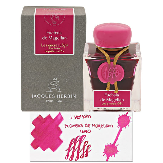 J. Herbin Fuchsia de Magellan 1670 Bottled Ink Bottled Fountain Pen Ink - 50 mL