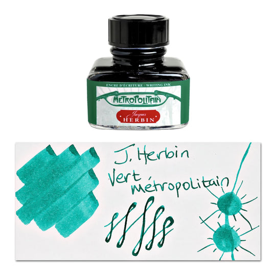 J. Herbin Paris Bottled Ink in Metropolitain Green  - 30ml