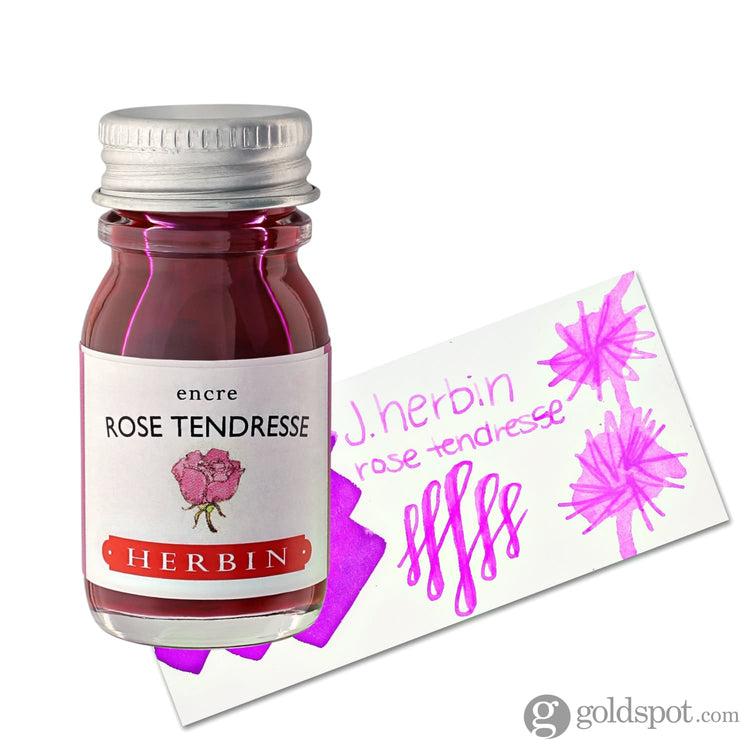 J. Herbin Bottled Ink in Rose Tendresse (Tenderness Pink) 10ml Bottled Ink