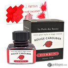 J. Herbin Bottled Ink and Cartridges in Rouge Caroubier (Carob Seed Red) 30ml Bottled Ink