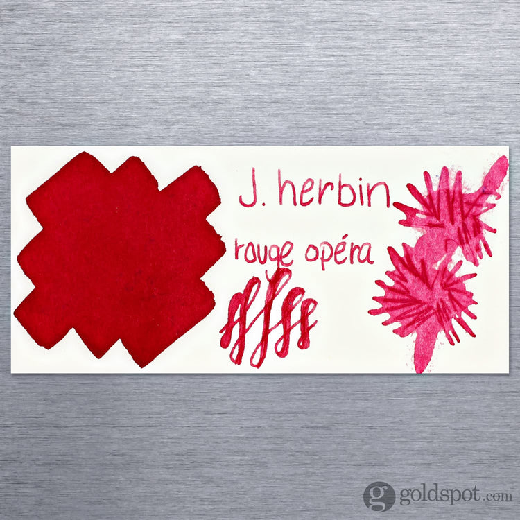 J. Herbin Bottled Ink and Cartridges in Rouge Opéra (Red Opera) Bottled Ink