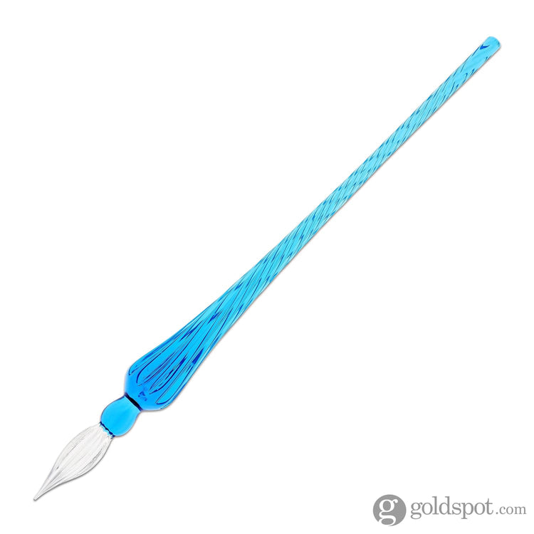 J. Herbin Round Glass Pen and Ink Set in Blue Dip Pen