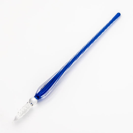 J. Herbin Twisted Glass Dip Pen in Bleu Nuit
